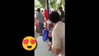 Manny Pacquiao namigay ng PERA at GROCERY sa napaka daming tao