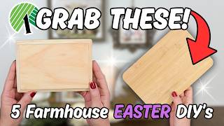 5 AMAZING Dollar Tree Farmhouse Easter DIYs