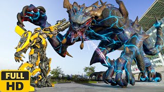 Bumblebee vs Monsters Battle in Future World -Fantasy Action 4K Ultra HD