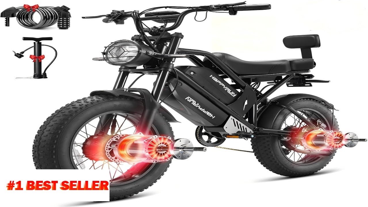 Электровелосипед G70 Pro 5000 Вт пиковой мощности с двумя моторами для взрослых, 38 А·ч, съемный ...