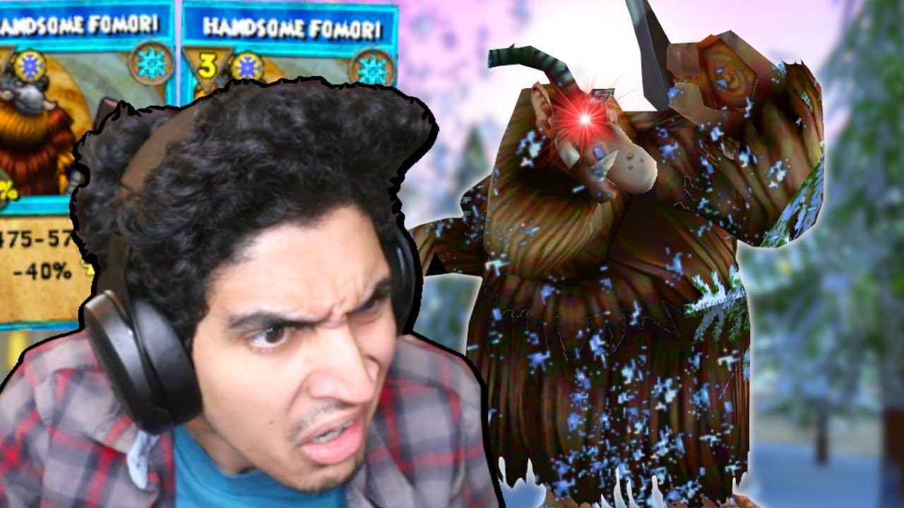 Wizard101 Storm PvP: The HANDSOME FOMORI Storm Mantle SPAMMER!