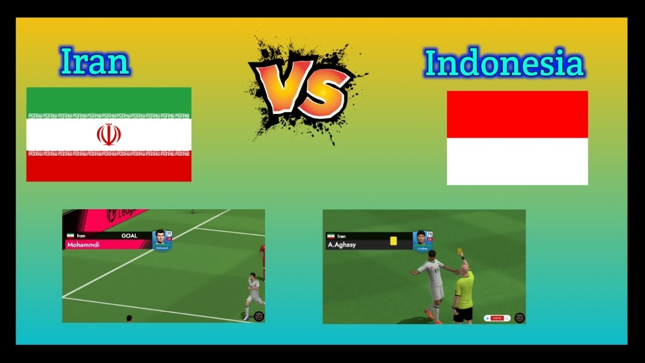 ⚽ Iran 🇮🇷 vs Indonesia 🇮🇩 | Intense Football Match Highlights & Gameplay