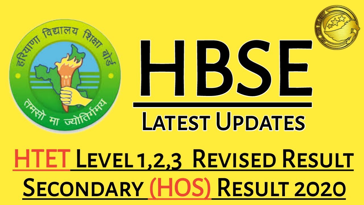 HBSE Latest Updates 2020 l HTET Revised Result Level 1-2-3 2019 l Haryana Open School Result 2020 l