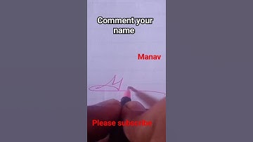 how to simple signature Manav #shorts #viral #trending