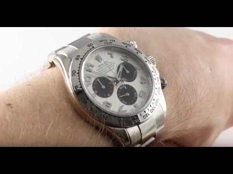 rolex daytona panda white gold