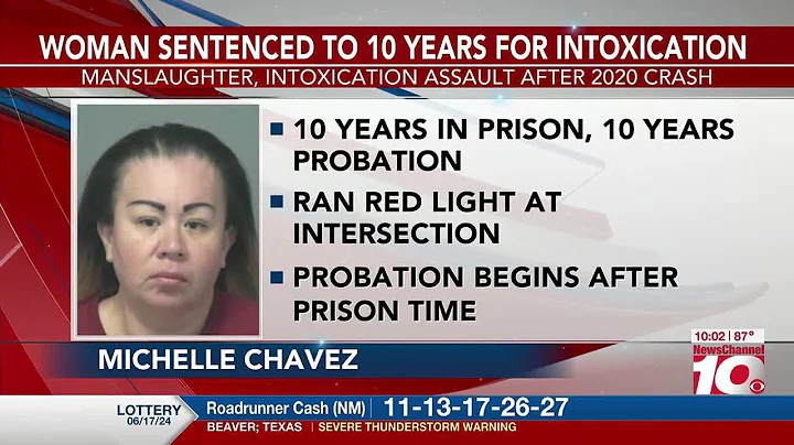 VIDEO: Woman sentenced to 10 years in prison for intoxication manslaughter, intoxication assault...