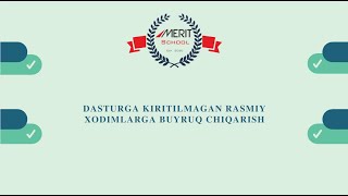 Dasturga Kiritilmagan Rasmiy Xodimlarga Buyruq Chiqarish
