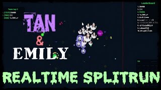 Agar.io- Realtime Splitrun! * With Voice* // Tan & Emily //