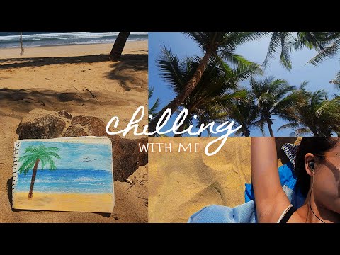 Lần đầu vẽ biển bằng sáp dầu (BẬT PHỤ ĐỀ NHÉ) | First attempt with oil pastel 🏖️