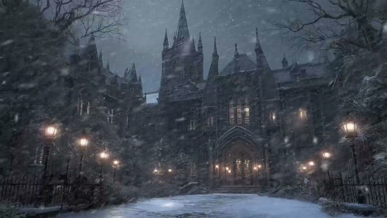 Winter Wind Atmosphere | Freezing Cold Night | Relax and Rest