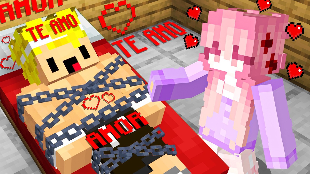 Fui ATRAPADO por una FAN LOCA ENAMORADA en Minecraft...