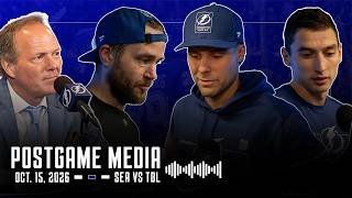 Postgame Media vs SEA | Hagel, Hedman, Mikheyev, Cooper