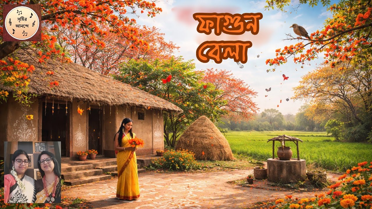ফাগুন বেলা 🌺🌼🌹II সৃষ্টির আনন্দ II Sukanya and Snehal Ghosh II #fagun #spring #holi2026 #doljatra 