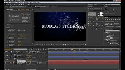 Tutorial: Title inside After Effects with Particles (HQ) (Part 2)