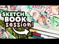 My Mix-Media Approach to Sketchbooks! // cozy bunny sketchbook session