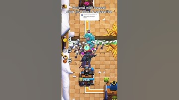 #clashroyale Defend this push with the Lowest Elixir Possible 😳 (pt.5)