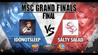 The MSC Grand Final match video of Salty Salad VS IDONOTSLEEP Day3 ...