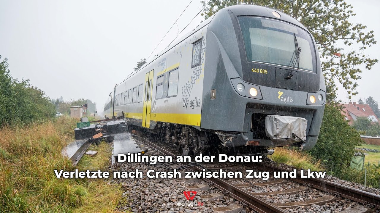 Dillingen an der Donau: Verletzte nach Crash zwischen Zug und Lkw