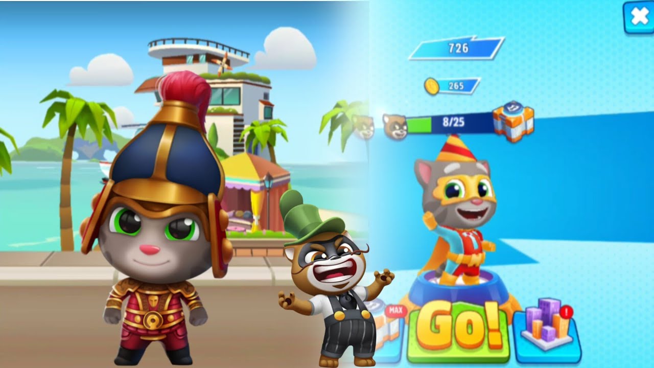 Talking Tom Gold Run Vs Hero Dash - General Tom & Super Ginger Boss Fight - Full Screen Android iOS