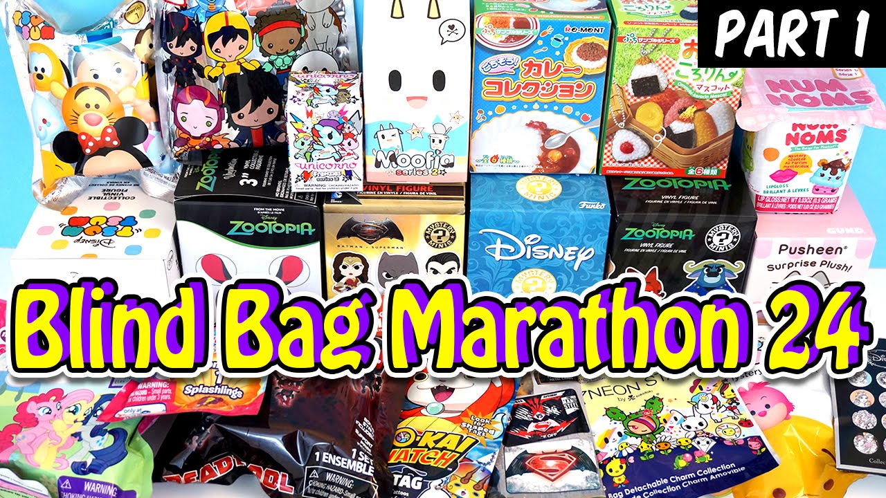 Surprise Blind Bag Marathon 24 - Part1 - Disney Zootopia, Big Hero 6,  Funko, Re-ment, MLP and MORE!