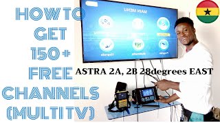 🔘 How to get 150  free channels on Astra 2A, 2B 28degrees East