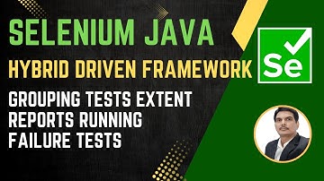 Session 52: Selenium with Java | Hybrid Framework | Grouping Tests, Extent Reports