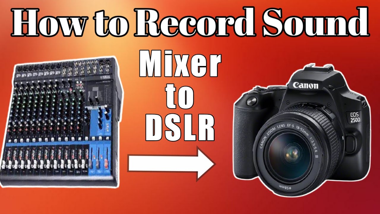 How to record Audio sound mixer to DSLR in BD মিক্সারের সাউন্ড