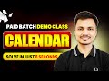 Calendar One Shot | Leap Year, Day Finder, Repeating Calendar Tricks | For All Govt. Exams 2026