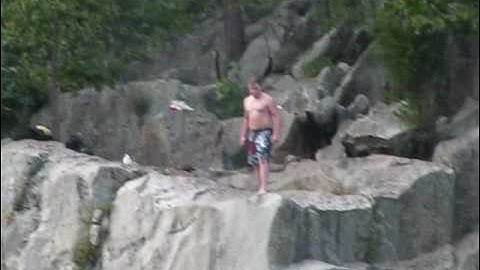 Cliff jumping at Great Falls, VA and MD