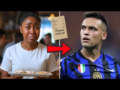 Una mesera es despedida por AYUDAR a Lautaro Martínez y al día siguiente recibe una SORPRESA