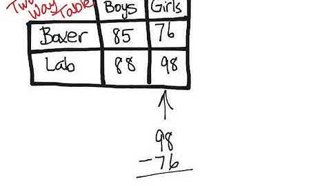 8.SP.4~Two Way Tables