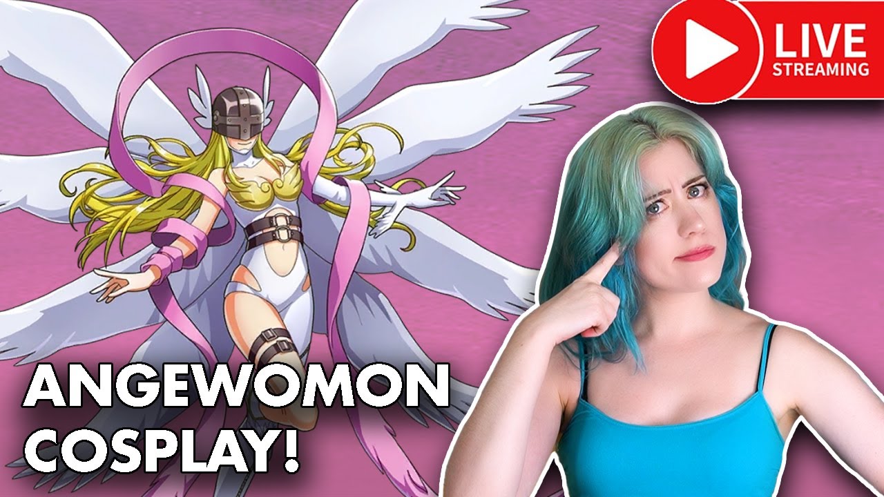 Angewomon Cosplay- Digimon (Episode 2) Live Crafting Stream