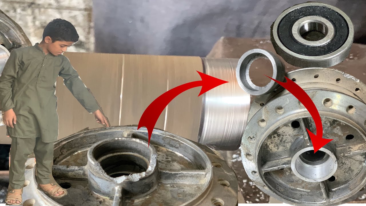 Motorcycle wheel repairing installation See how to balance motorcycle
