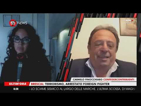 Rtl 102 5 News Carmelo Finocchiaro, pres Confedercontribuenti - YouTube