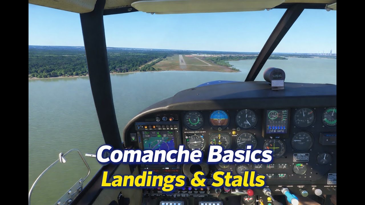 A2A Comanche Basics | Normal Landings | Slow Flight | Stalls - MSFS 2024