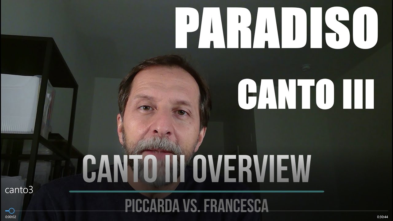 PARADISO CANTO III Commentary and Analysis - YouTube
