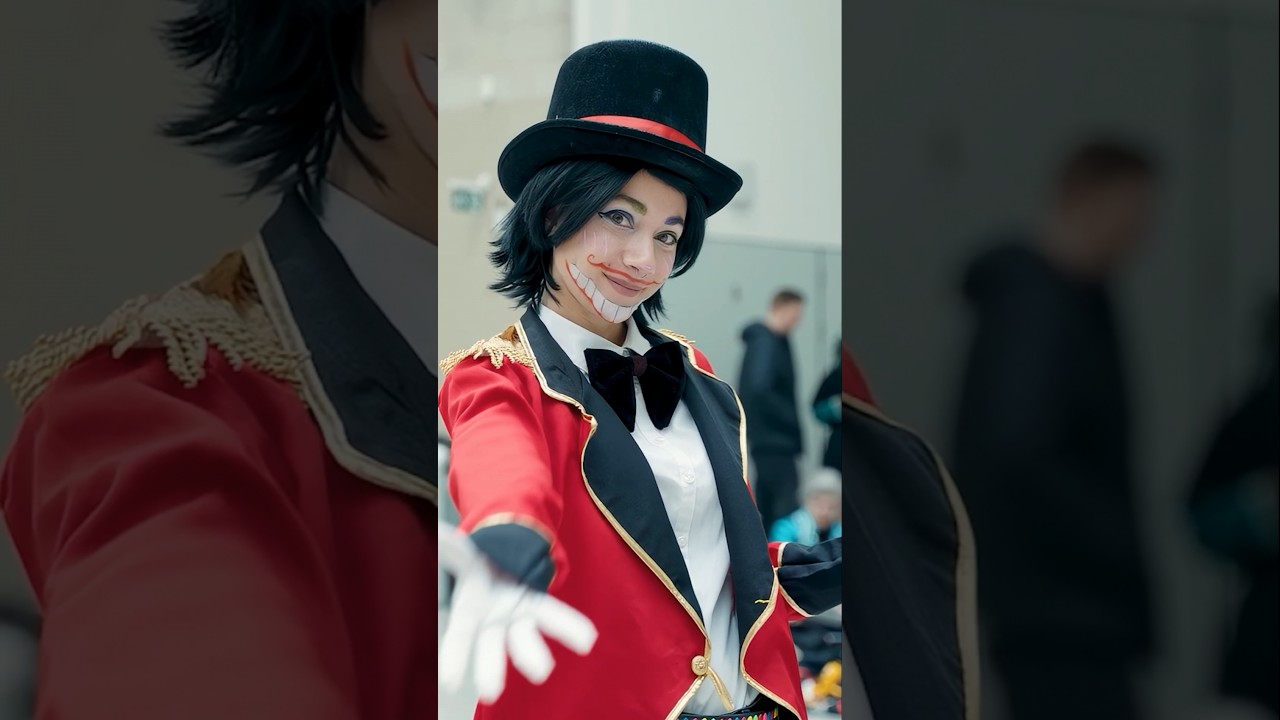 AMZING DIGITAL CIRCUS COSPLAY🎪🎩 Caine IRL!? #shorts