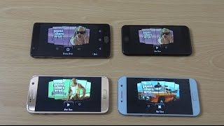 Samsung Galaxy A5 2017 vs iPhone 7 vs Galaxy S7 vs OnePlus 3T - Gaming Comparison!