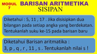 modul 7 soal sisipan pada barisan aritmatika