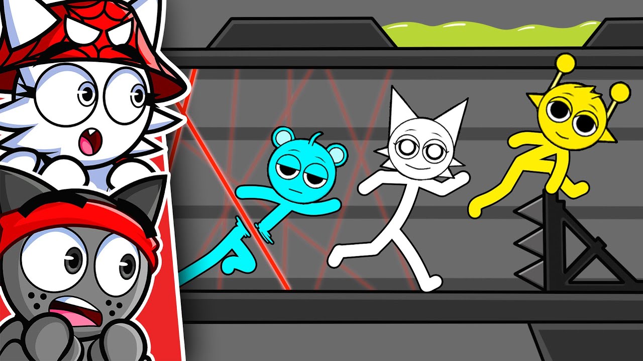 SPRUNKI STICKMAN vs FABRICA MORTAL! 😰