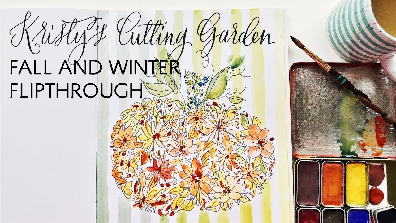 Kristy's Fall Cutting Garden: A Watercoloring Book by Kristy Rice