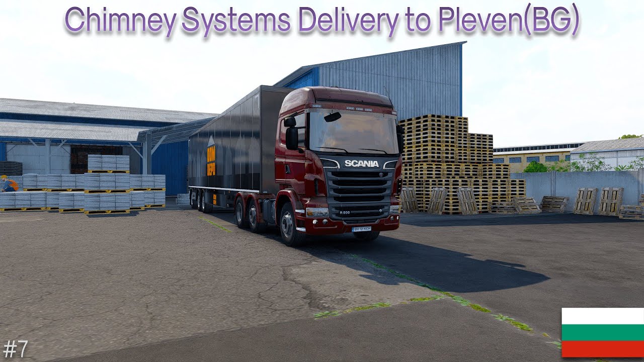 Driving Realistically: Chimney Systems Delivery | ETS2 Brutal Graphics +GDC Realistic Economy #7🏭🚛