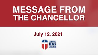 Message From The Chancellor - 06/12/21