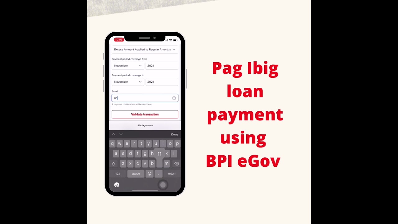 BPI online for Pag ibig loan payment