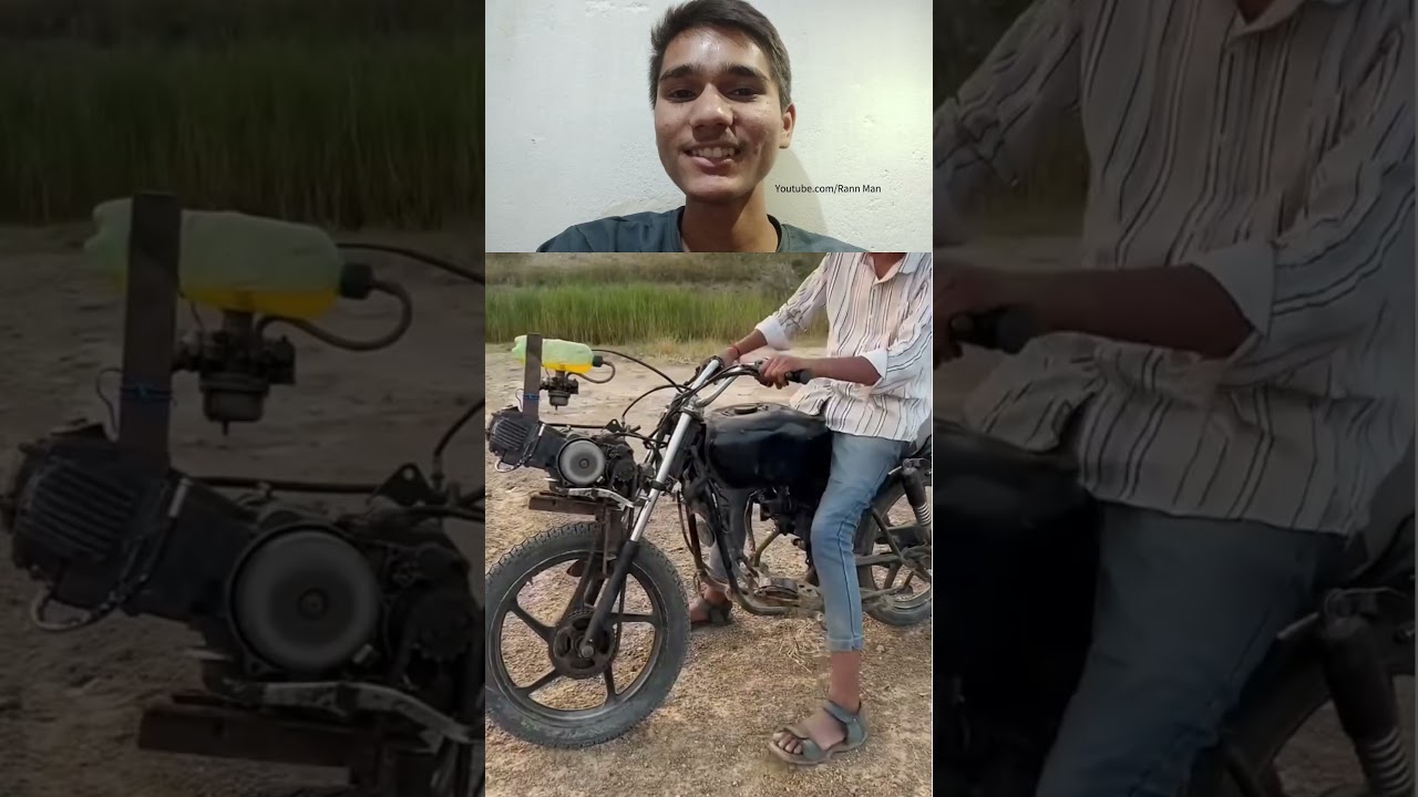 Crazy Person Crazy Experiment With Bike / 