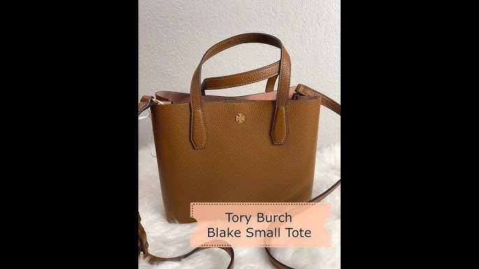 Tory Burch small Robinson pebbled satchel bag, Brown