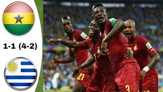 الأوروغواي   غانا 1-1 (4-2) ربع النهائي كأس العالم 2010 تعليق رؤوف خليف مباراة نارية