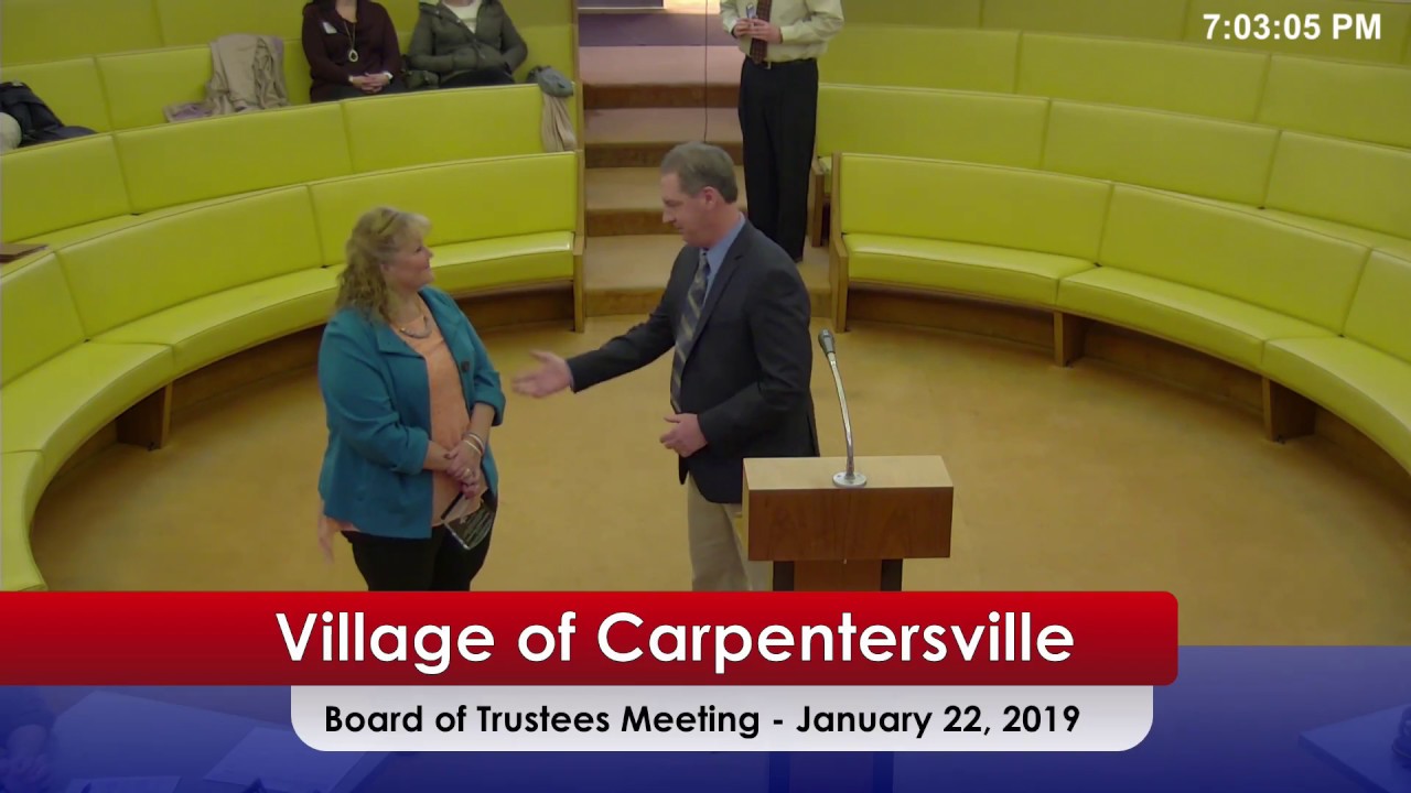 Village of Carpentersville Illinois Board Meeting 1222019 YouTube