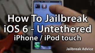 How To Jailbreak The iPhone 5 / iPod touch Using Evasi0n -  iPhone, iPod iOS 6 Untethered Jailbreak