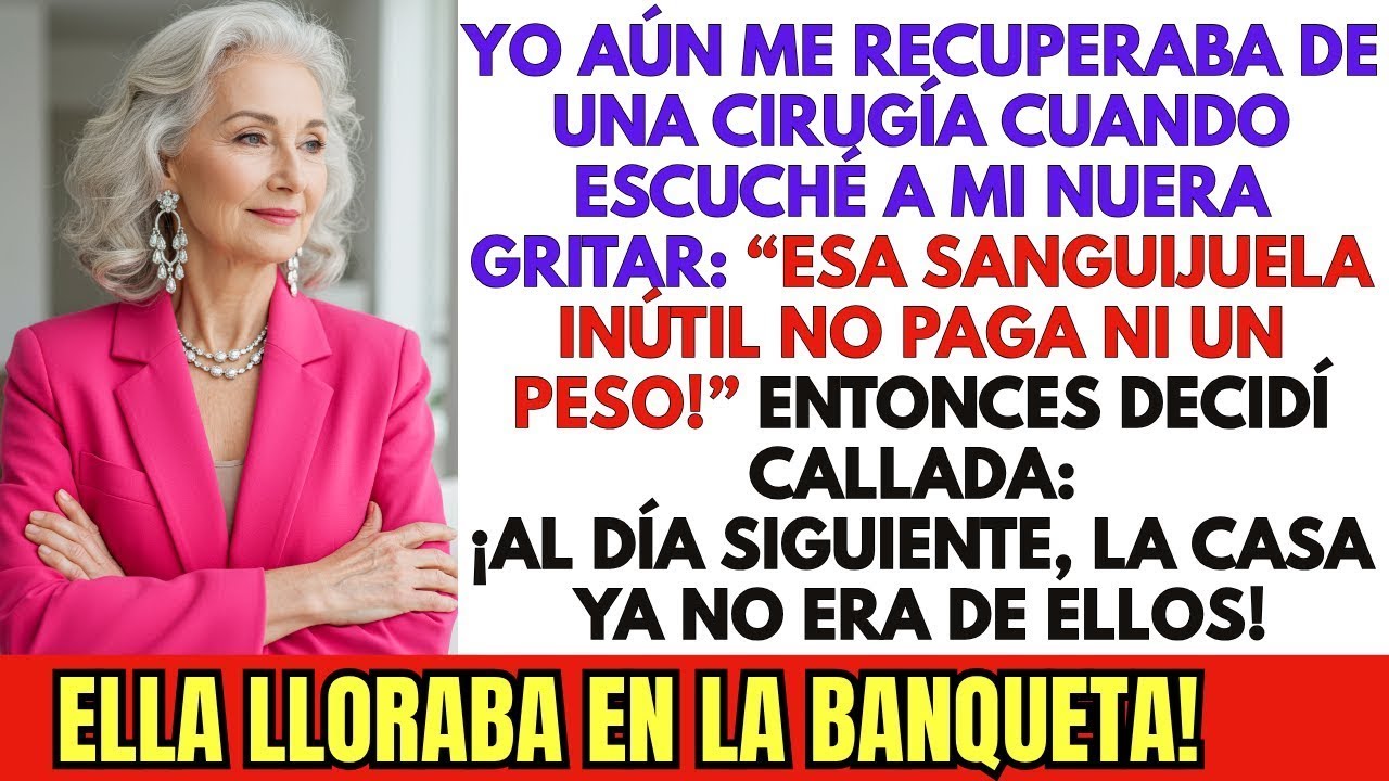Me estaba RECUPERANDO de una CIRUGÍA… y mi NUERA gritó “ESA SANGUIJUELA INÚTIL NO PAGA NI UN PESO!”